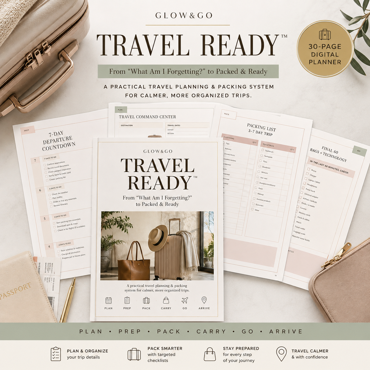 Travel Planner Printable: The 30-Page System for Stress-Free Packing
